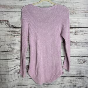 Talbots Petite Pima Cotton Knit Sweater Lavender Purple SP